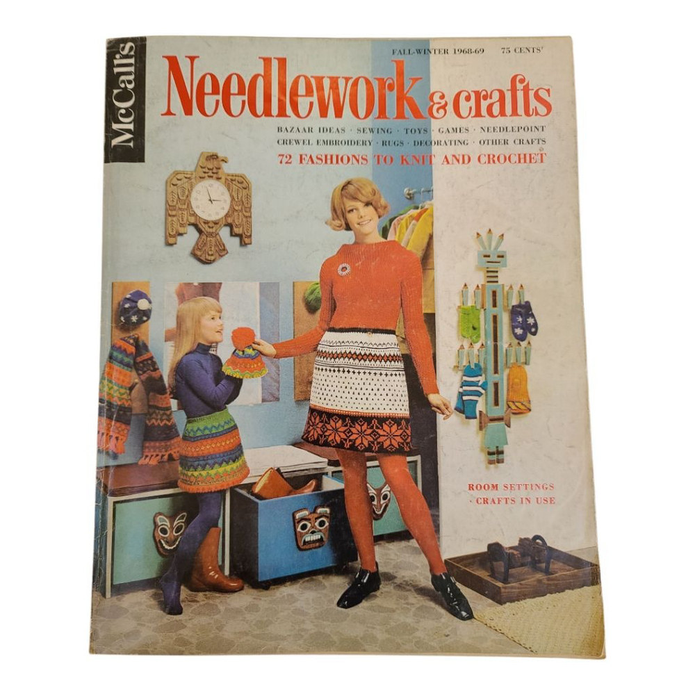 Vintage McCalls 1968-1969 Needlework Crafts Magazine